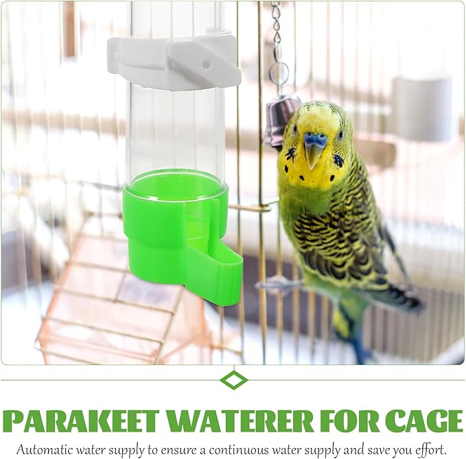 Bird Drinker Parrot Water Fountain for Bird Water Dispenser Parrot Feeder Bird Cage Accessories Plastic Pigeon Feeder Automatic Waterer Drinking Supplies
