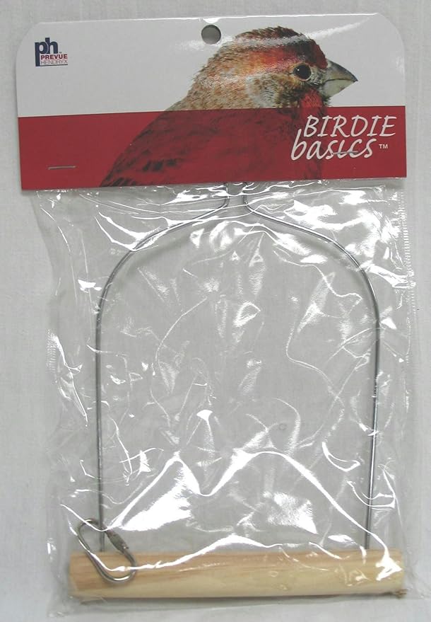 Prevue Pet Products Birdie Basics 5X7 Inch Birch And Wire Swing