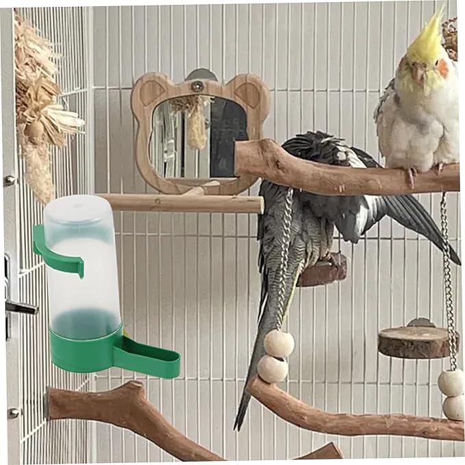Pigeon Waterer 10Pcs Automatic Bird Water Feeder Plastic Bird Drinker Dispenser for Parrot Pigeon Quail Lovebirds Drinking Bottle