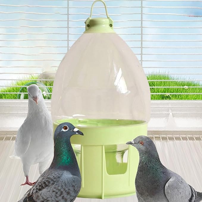Pigeon Water Dispenser Feeder Bird Drinker Waterer,Automatic,Drinker Bottle,Pet Water Pot Container for Duck Parakeet, 4L