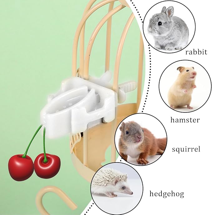 12 Pieces Bird Cage Food Holder, Millet Holder for Birds Cages Small Animal Fruit Vegetable Stick for Budgie Parakeet Macaw Cockatiel Conure Cockatoo Macaw