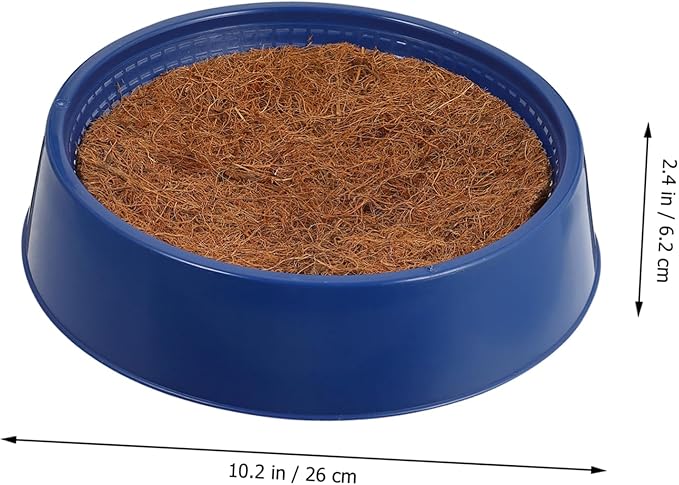 BESPORTBLE Plastic Bird Nesting Bowl with Pads for Pigeons and Quails Durable Air Permeable Breeding Nest for Comfortable Relaxation and Hatching Environment