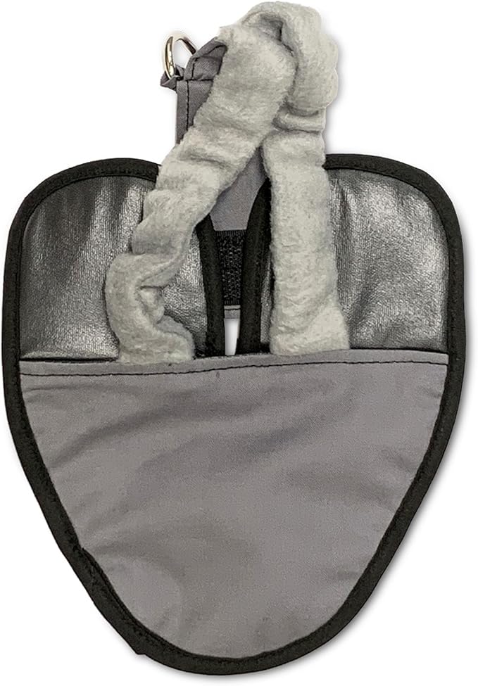 Hen Holster Premium Starter Kit - Bird Diaper, Wrap Around for Larger Pigeons, Small Breed Hens & Roosters - Leak-Proof, Comfortable Bird Harness with Sewn-in Liner & Hook & Loop Closure - XS, Gray
