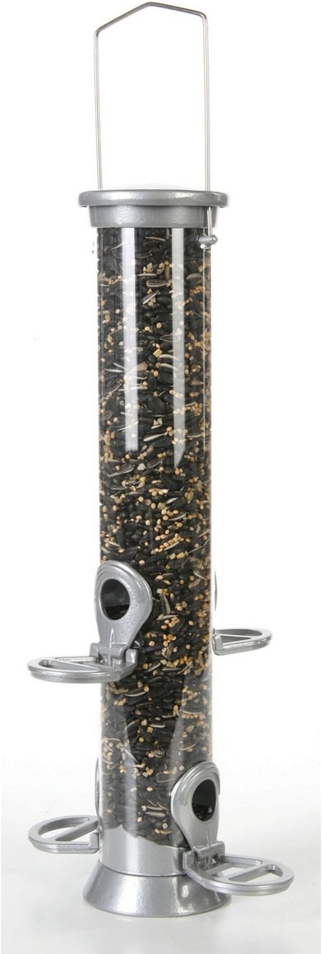 Monster Pet Supplies C J Wildbird Defender Metal Seed Bird Feeder, Clear