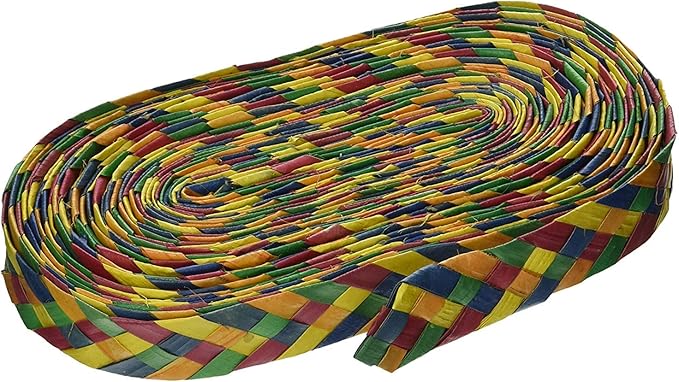 Planet Pleasures Rainbow Shredders Straight Ribbon Bird Toy, 30' L by 1" W