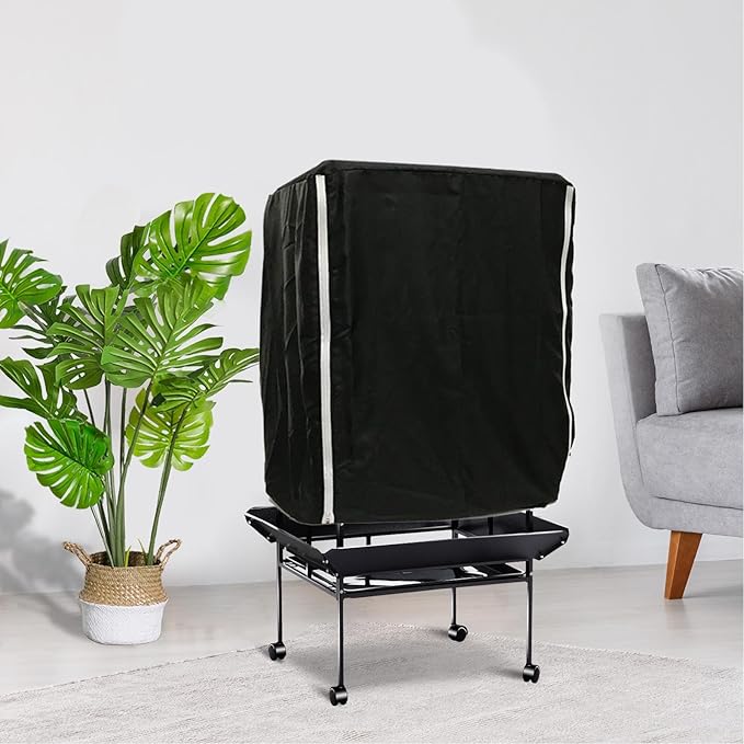 Parrot Cage Guard – Large Night Cover Shield, Sturdy Oxford Cloth, Noise Reduction Crate Blanket, Zipper Access Flap | Animal Cage Cover for, Small Bird, Parakeet, Macaw, Home Indoor Aviary