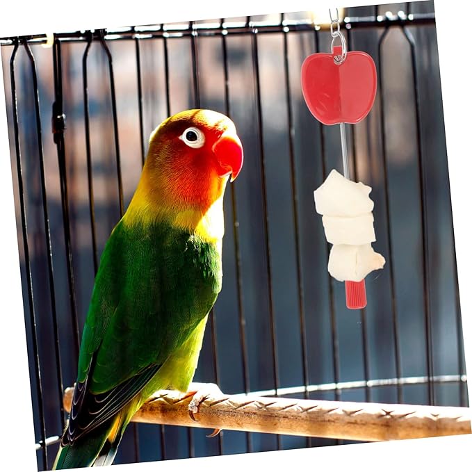 Stainless Steel Fruit Fork Toy Bird Feeder Accessory Parrot Skewer Bird Cage Supplies Easy to Use