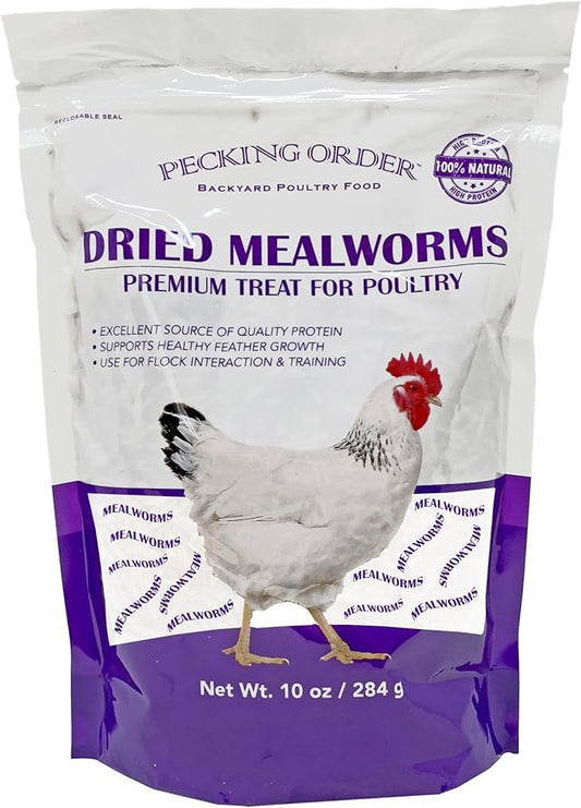 Pecking Order Dried Mealworms - 10 oz