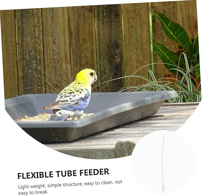 FRCOLOR 25 Pcs Baby Bird Hose Parakeet Food Pet Feeder Medicine Capsule Baby Birds Drinking Tool Parrot Hose Pigeon Feeder Connector Plastic Medication