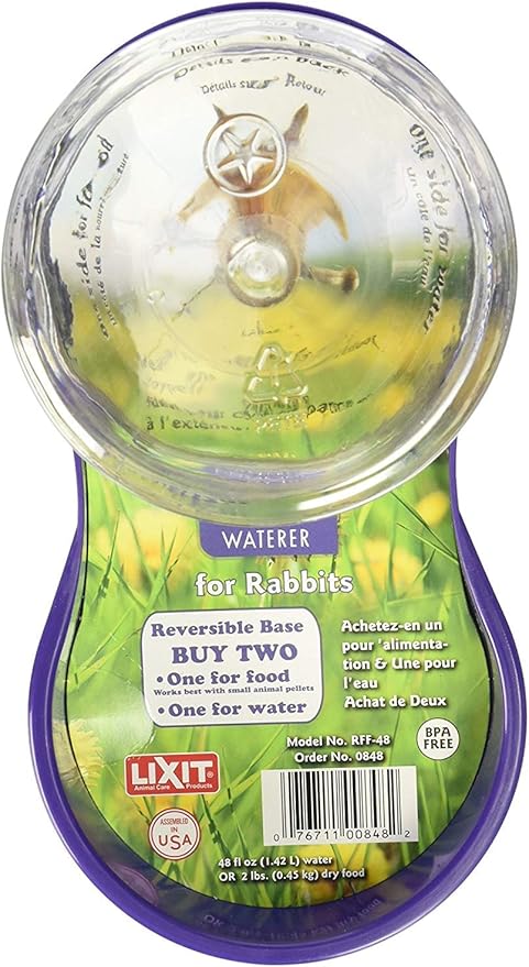 Lixit Feeder or Waterer for Chickens and Other Wildlife (64oz)