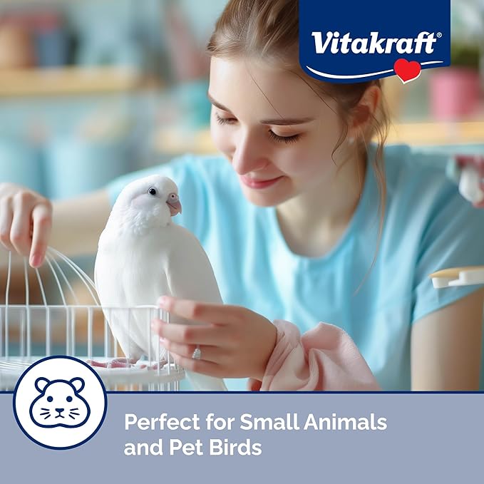 Vitakraft Paper Bird Cage Liner for Birds & Small Animals – Easy Cleanup, Odor-Free, Disposable Pet Cage Liner - Ideal for Parakeets, Cockatiels & More (4 Rolls)