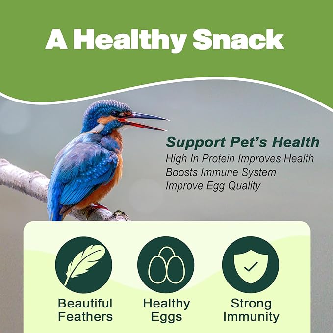 Dried Mealworms - 22 LBS- 100% Natural Non GMO High Protein - Bulk Mealworms for Wild Birds, Chicken Treats, Hamster, Gecko, Turtle, Lizard Food