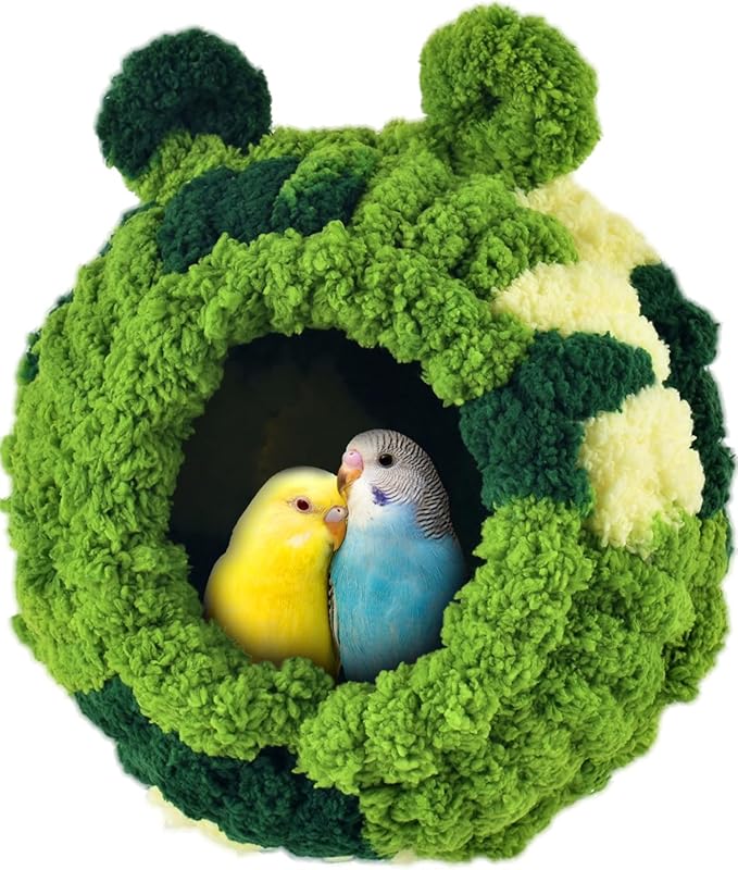 KATUMO Conure Nest, Bird Breeding House Cockatiel Snuggle Hut for Budgie, Parakeet, Cockatiel, Conure, Lovebird, Canary, Finch, Hamster, Small Pets