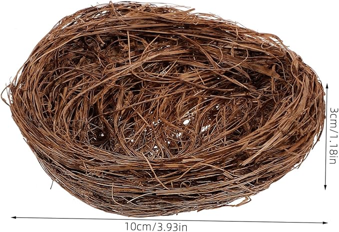 balacoo Parrot Nesting Box Cage Hatch House Hut Cave for Small Parrots Bird Egg Basin Nest Bowl Pigeons Quails Small Birds