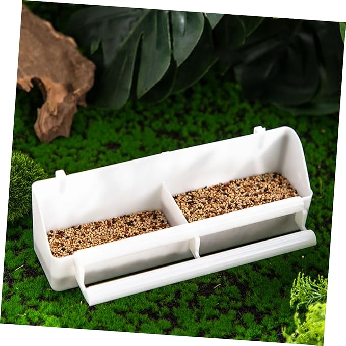 12 Pcs Parrot Bird Feeder Pigeon Feeder Containers for Fruit Bird Food for Parakeets for Cage Pp Material