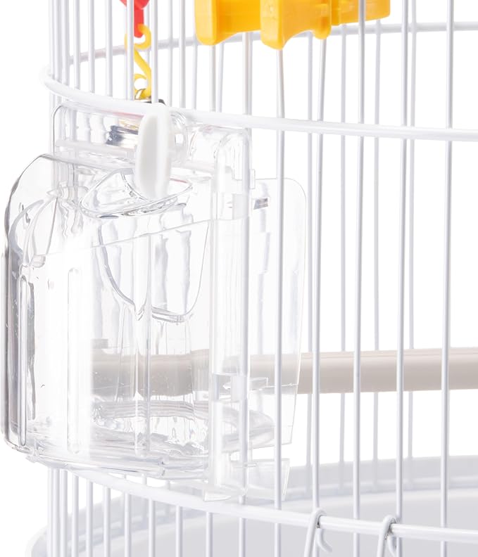 Ferplast Bird Cage Regina Cage for Birds, Canaries, Budgies, Finches, Metal, Accessories Included Rotating Feeders Perches, 32.5 x 32.5 x h 49 cm.