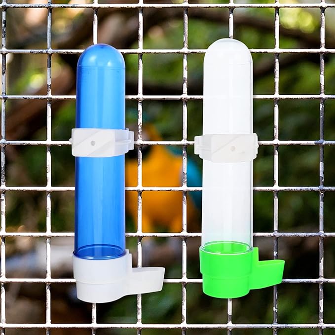 Mipcase 8 pcs Adapter Accessory Fountain Tool Plastic Budgie for Finches Drinking Parrot Cage Drinker Feeder Birds Pet Feeding Parakeets Water Automatic Canaries Bottle Dispenser