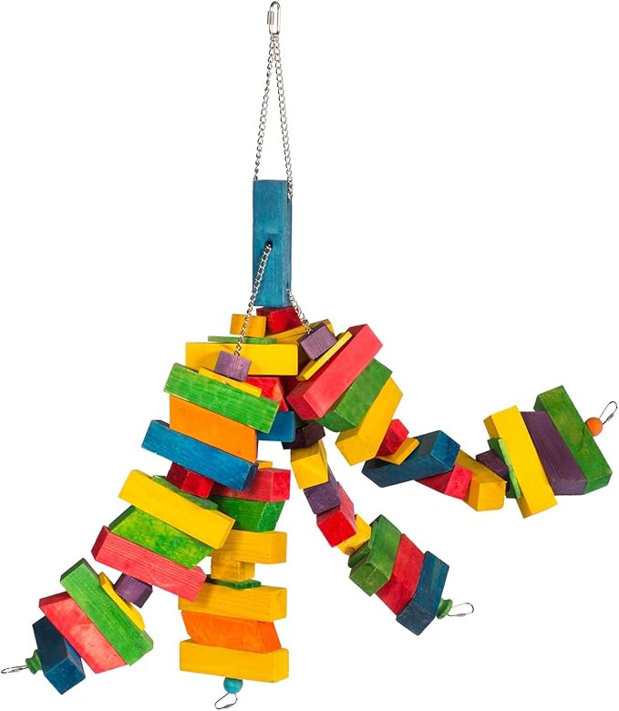 Prevue Pet Products Bodacious Bites Tentacles Bird Toy - Accessories for Large and Extra Large Birds, Hanging Cage Accessory for Foot Exercise, Beak Activity, Climbing and Mental Enrichment