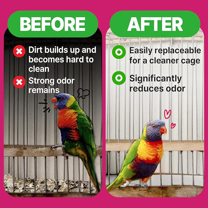 T TORTO9 Bird Cage Liner - 120 Paper Sheets, 20" x 18", 2.9 lb - Ideal for Pet Habitats, Bulk Pack for Long-Lasting Use, Newsprint Texture, Convenient Parcel Packaging