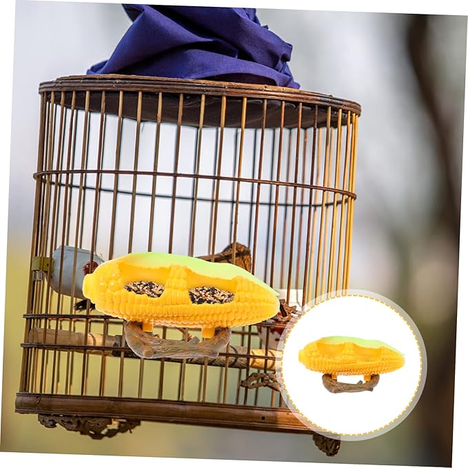 BESPORTBLE 1pc Feeding Box -slide Pet Feeder Pet Birds Feeder Bowl Bird Feeding Dish Cup Pet Bowl Food Bowl Rabbit Feeder Bird Drinking Water Food Box Plastic Tiger Skin Peony re-usable