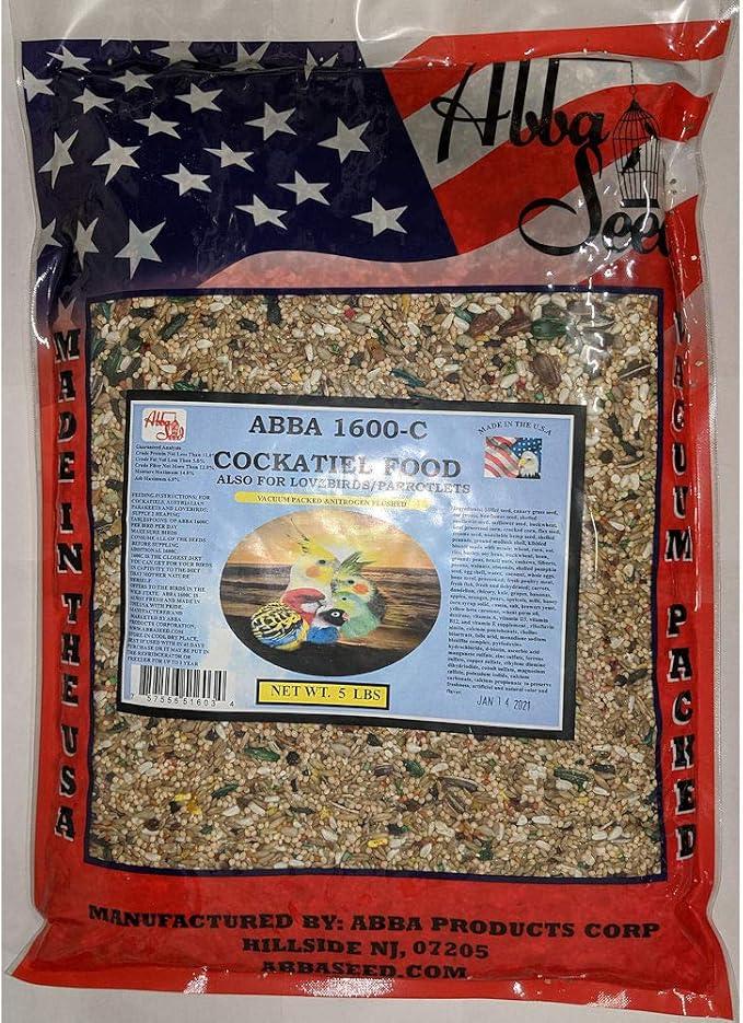 Abba 1600-C Cockatiel Seed Diet 5 Lb