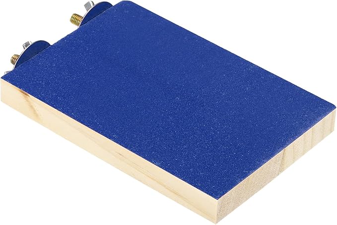 PATIKIL Bird Perch Stand, Parrot Stand Platform Playground Paw Grinding Clean for Parakeet Cockatiel Cage Accessory, Blue