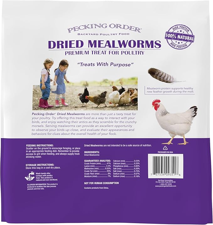 Pecking Order Dried Mealworm, 5 lbs