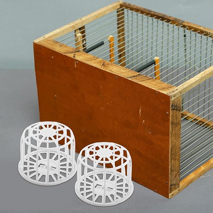 4Pcs Plastic Bird Nest Box 2.95X2.95X2.36In for Finch Canary Breeding Cage Nesting Material Storage Basket for Small Birds Parrot Accessories