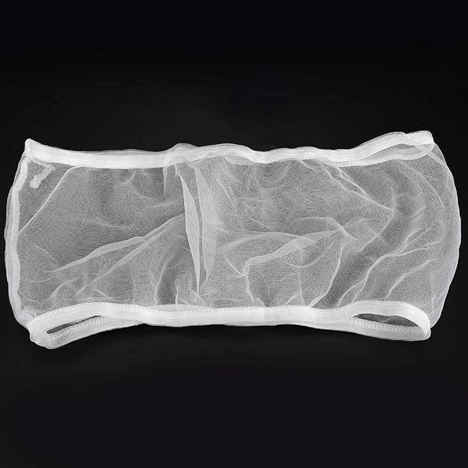 Fdit Bird Cage Cover, 2PCS Bird Cage Cover Birdcage Polyester Mesh Cover Seed Catcher Universal Parrots Cage Accessories(White)