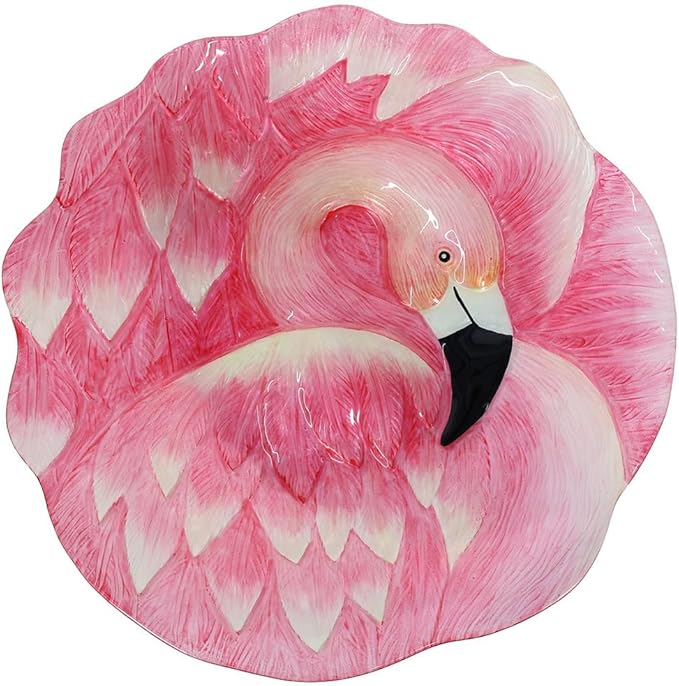 Briarwood Lane Flamingo Glass Bird Bath