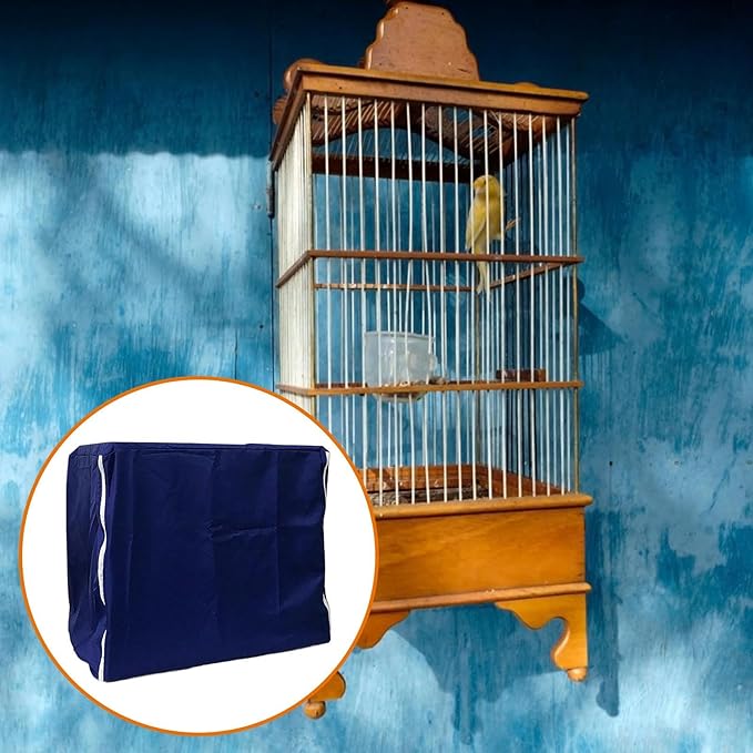 Bird Cage Cover, Safe & Comfortable, 53x40x40cm, Windproof Crate Covers, Parrot Cage Blanket, Easy Fit Design, for Parakeet, Parrot, Mink, Lovebirds, Budgies, Finches