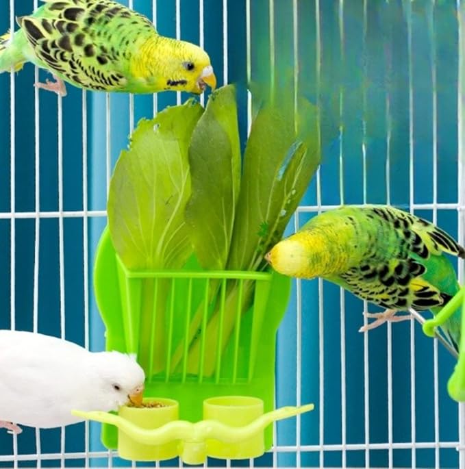 Bird Parrot Feeder Cage Fruit Vegetable Holder Vegetable Rack Pet Food Hanging Feeder Parrot Fruit Hanging Containers for Cage