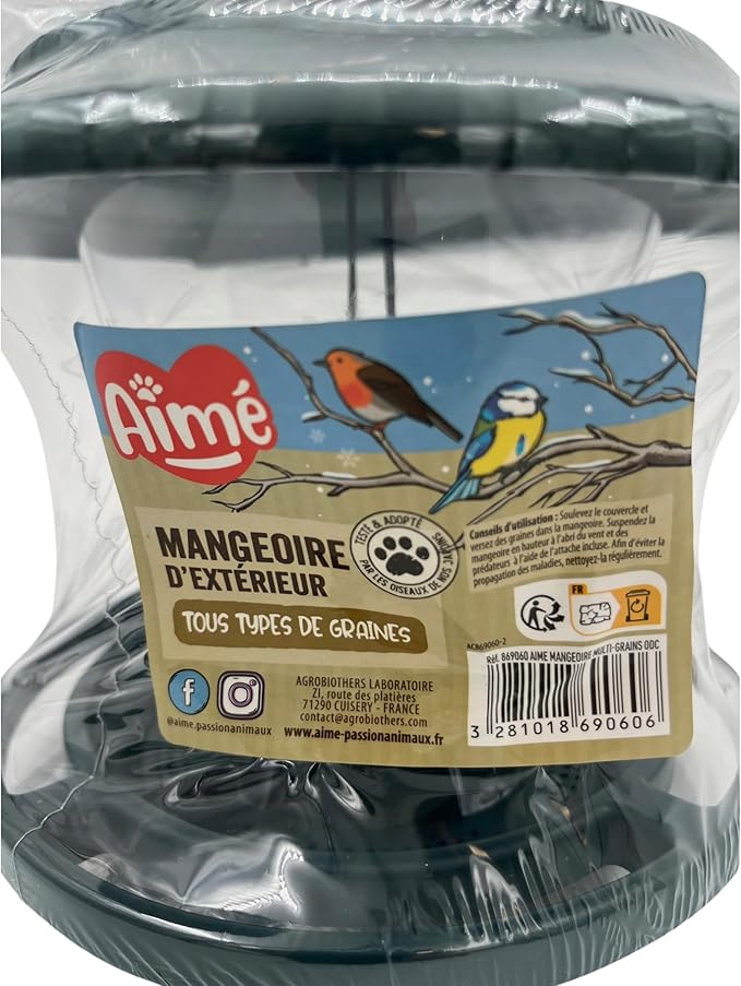 Aime Multi-Grain Feeding Trough for Wild Birds and Animals