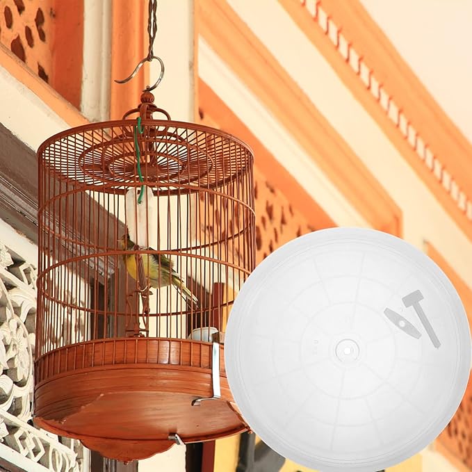 Ipetboom 4pcs Parrot Poop Tray Toilet Pan for Bird Cage Potty Holder for Parakeets and Cockatiels for Living Room and Garden Use Transparent