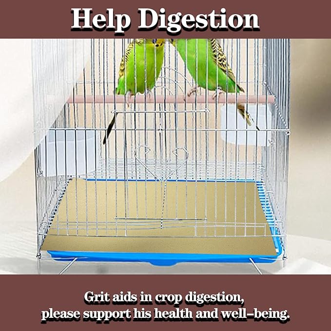 40pcs Gravel Liner Paper for Bird Cage, 11 x 17 inch Birdcage Liner Bedding Calcium Paper Special for Bird Cage in Sea Sand Pick Your Size (40)