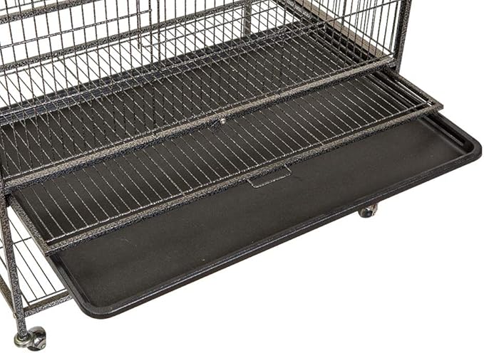 UISEBRT Large Bird Cages with Metal Aviary Wheels for Parrots, Cockatiels, Pigeons