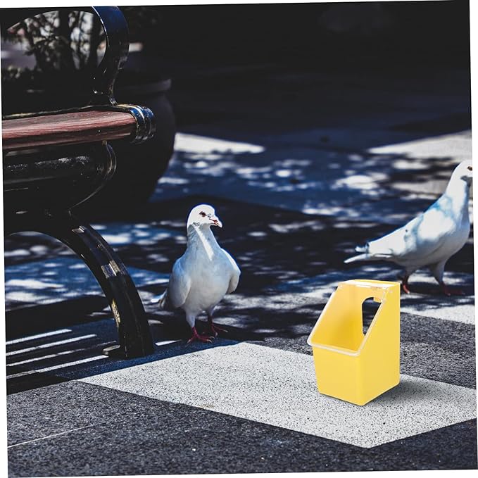 4pcs Multifunctional Hanging Pigeon Feeder Box Easy to Install Bird Cage Water Container for Pigeons Capacity Design for Convenient Feeding for Pet Shops and Bird Owners