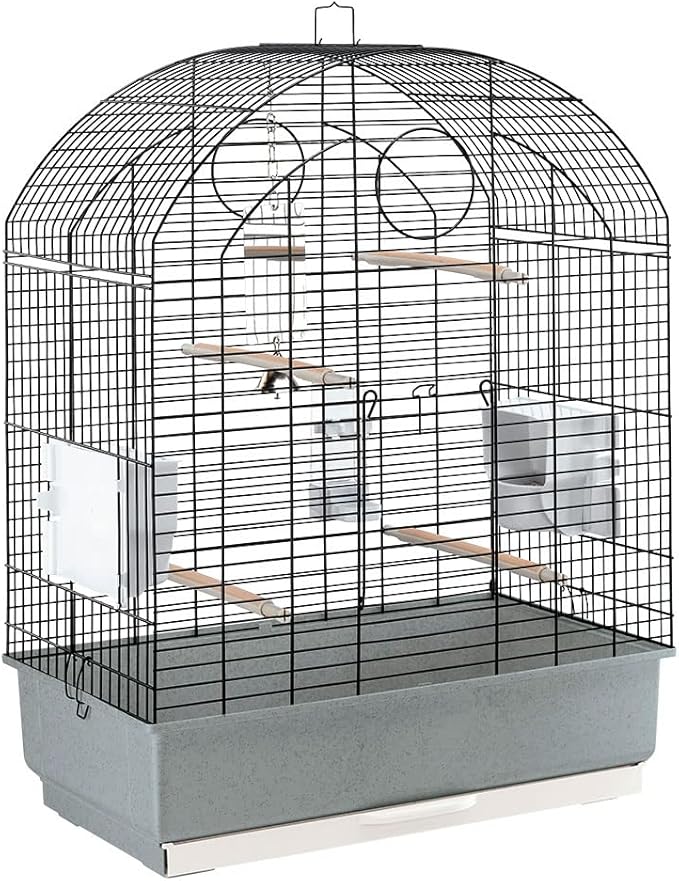 Ferplast Viola Bird Cage, 59 x 33 x 80 cm, Black