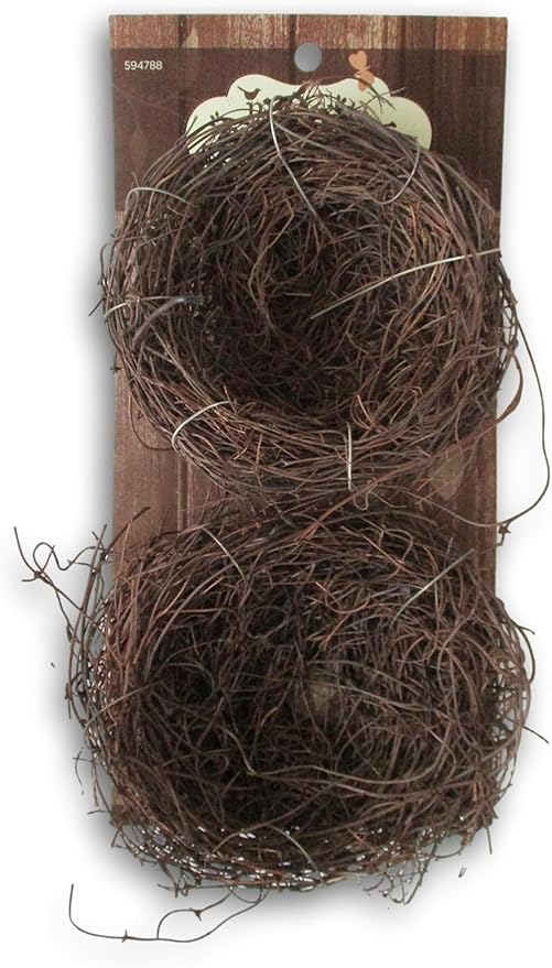 Spring Twig Mini Bird Nests - 2 Count (4 Inch)