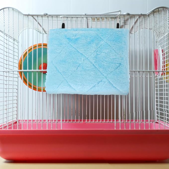 Parrot Hanging Tent Warm Triangle Bird Nest Hammock Bed for Cage Small Birds 6.69X6.29X4.33 Inch Cozy Resting Place for Pet Birds