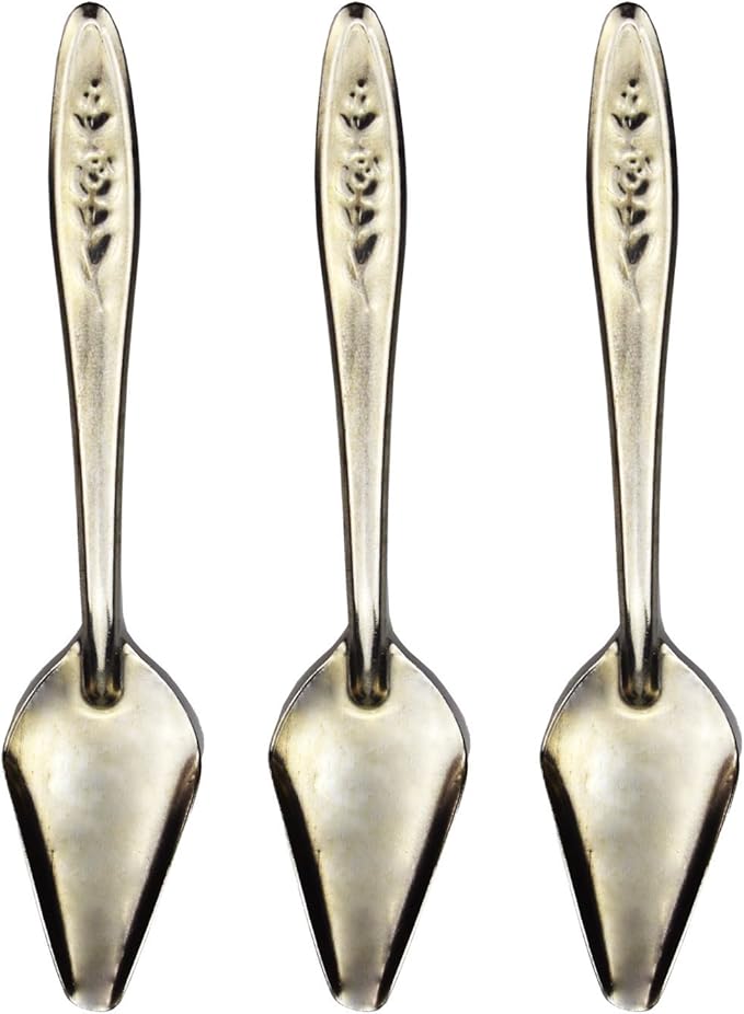 4.7" Bird Parrot Stainless Steel Metal Feeding Spoon,Special Feeding Scoop Medicine Spoons Hand Feeding Spoons for Peony Cockatiel Parrot (3 PCS)