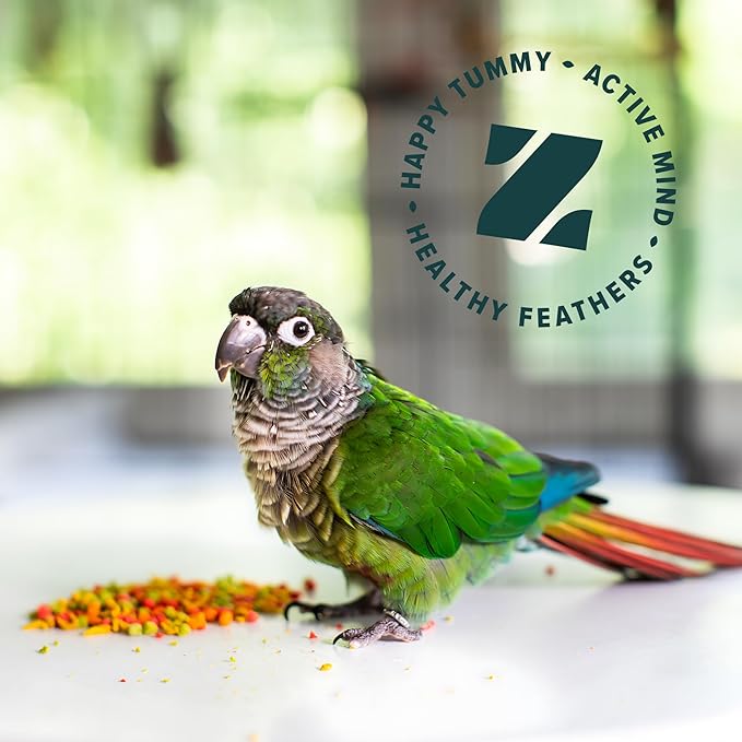 ZuPreem FruitBlend Cockatiel Pellets – Vitamin Fortified Medium Bird Food for Cockatiels, Quakers, Lovebirds & Small Conures – Pellet Diet, 2 lb (Pack of 2)