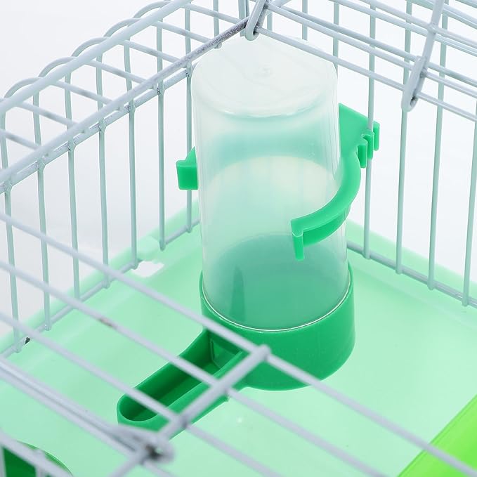 BESPORTBLE Portable Bird Cage for Cockatiels Spacious Travel Carrier with Feeder Waterer Durable Metal Design for Birds for Parrots and Lovebirds Comfortable Versatile Environment