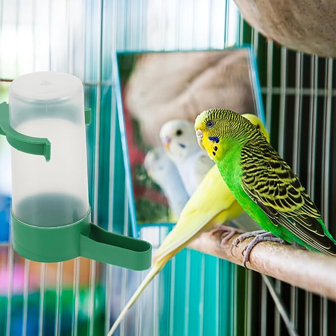 HANABASS 40pcs Automatic Bird Water Feeder Pigeon Water Dispenser for Easy Drinking Convenient Cage Accessory for Quails and Parrots Capacity Bowls