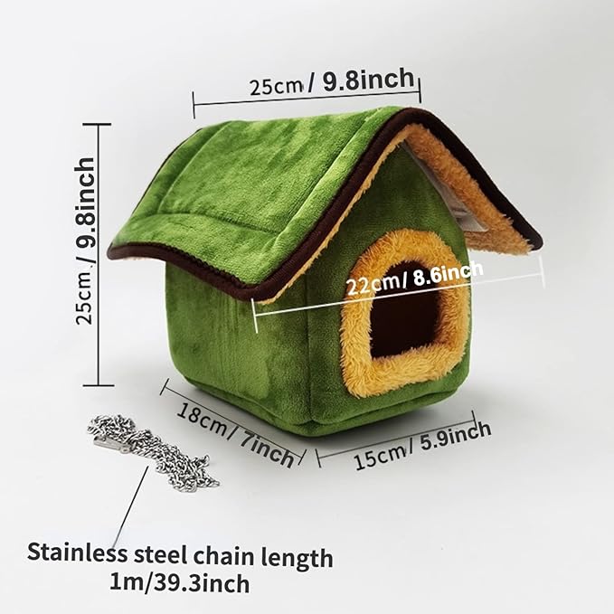 Winter Warm Bird Nest House Bed Hammock Toy for Pet Pet Parrot Parakeet Cockatiel Conure Lovebird