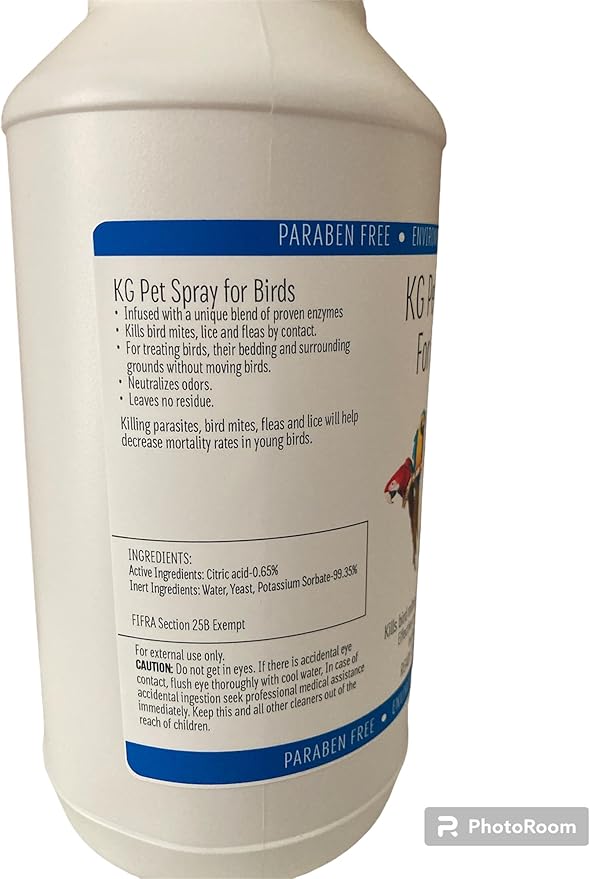 KG Pet Spray for Birds - Ready to Use Formula (16 oz)