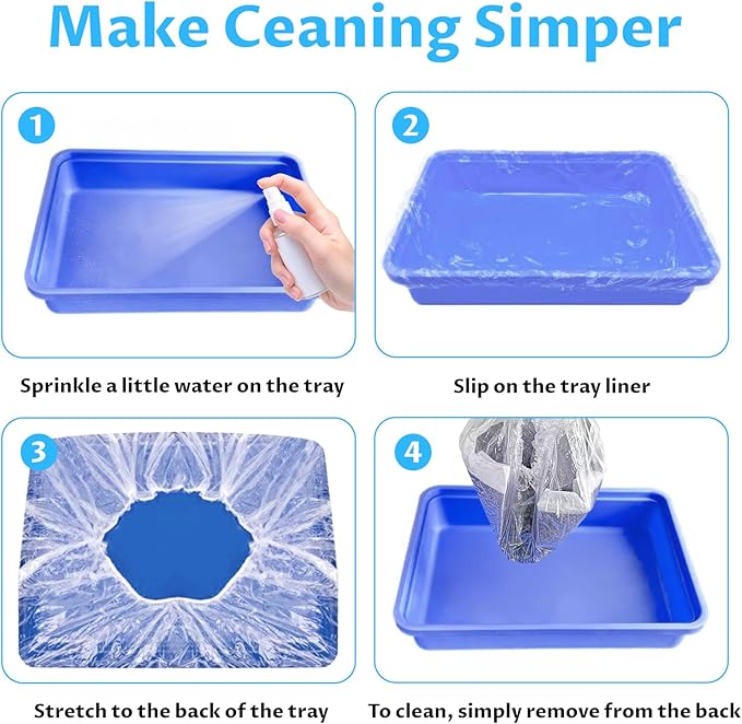 Disposable small animal cage liners; plastic liner covers sizes 20x20, 20x22, 20x18,14x18 inches, suitable for rabbits, birds, guinea pigs, and chinchillas.
