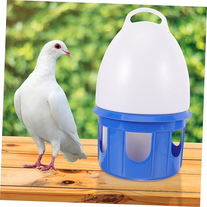 Large Capacity Pigeon Water Feeder Portable Plastic Bird Water Dispenser for Pigeons Quails and PET Birds for Cage Use and Outdoor Feeding