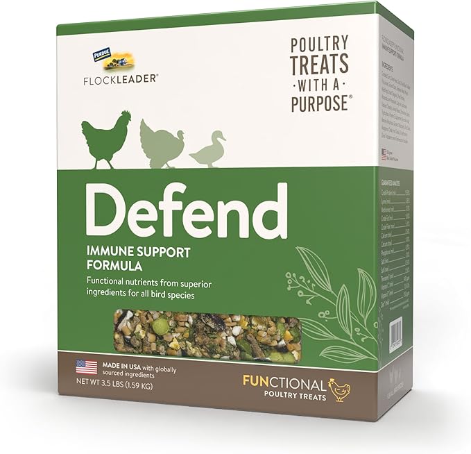 FlockLeader Defend, Functional Poultry Treats for Immune Support, 3.5 lb