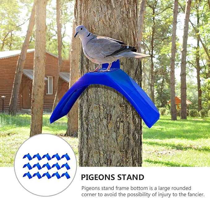 STOBOK 30pcs Rest Stand Lightweight Pigeons Rest Stand Bird Perches Plastic Pigeon Perches Roost Bird Dwelling Stand Support Cage for Pigeon and Other Birds
